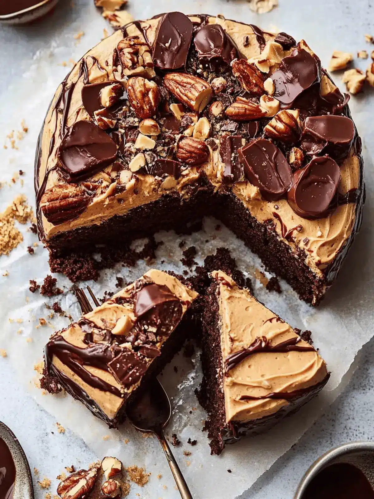 Irresistible Chocolate Peanut Butter Cake for a Crowd Delight 2 Chocolate Peanut Butter Cake for a crowd