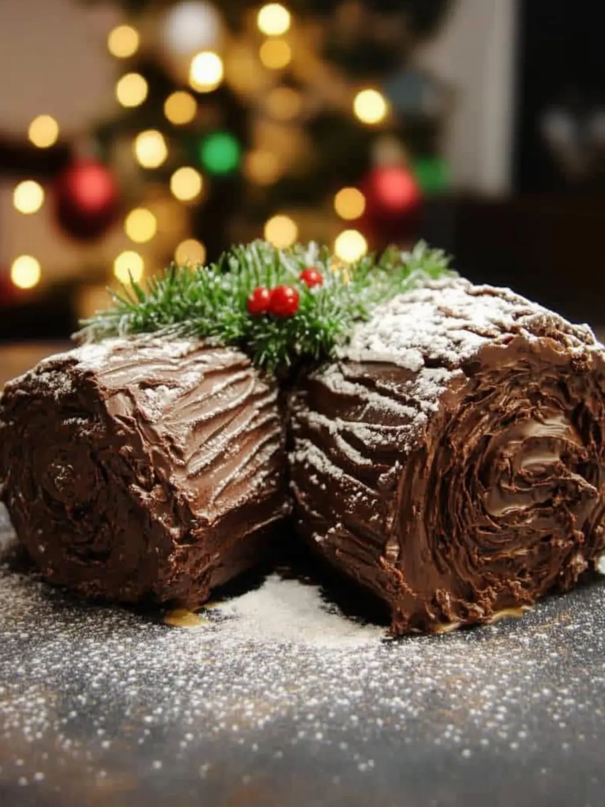 My Classic Gluten Free Chocolate Yule Log Recipe for Christmas Magic 2 My classic gluten free chocolate yule log