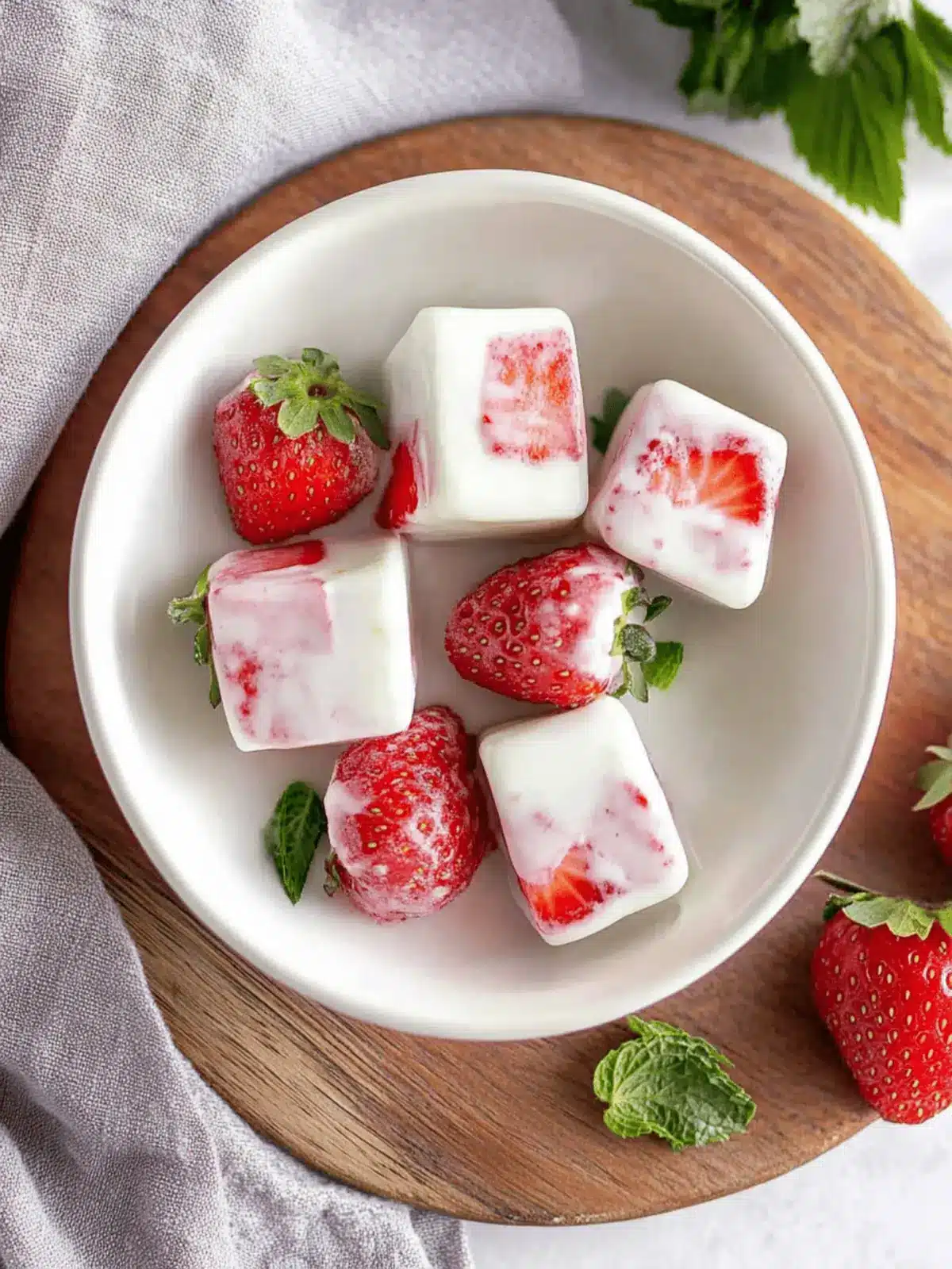 Cool and Creamy Strawberry Yogurt Bites You ll Love 2 Strawberry Yogurt Bites