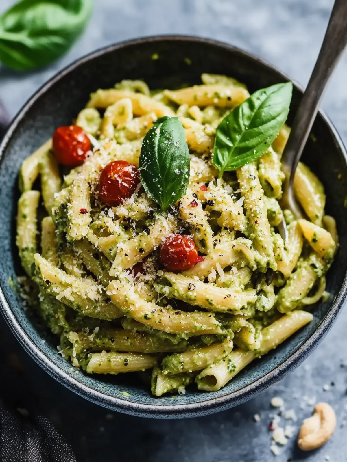 Creamy Vegan Cashew Pesto Pasta Perfect for Quick Dinners 2 Creamy Vegan Cashew Pesto Pasta