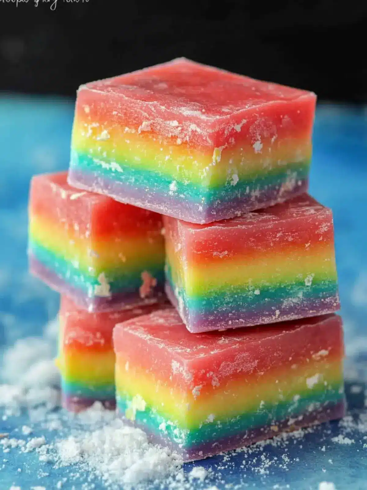 Rainbow Fudge Recipe: No-Bake Colorful Delight for Everyone 3 Rainbow Fudge