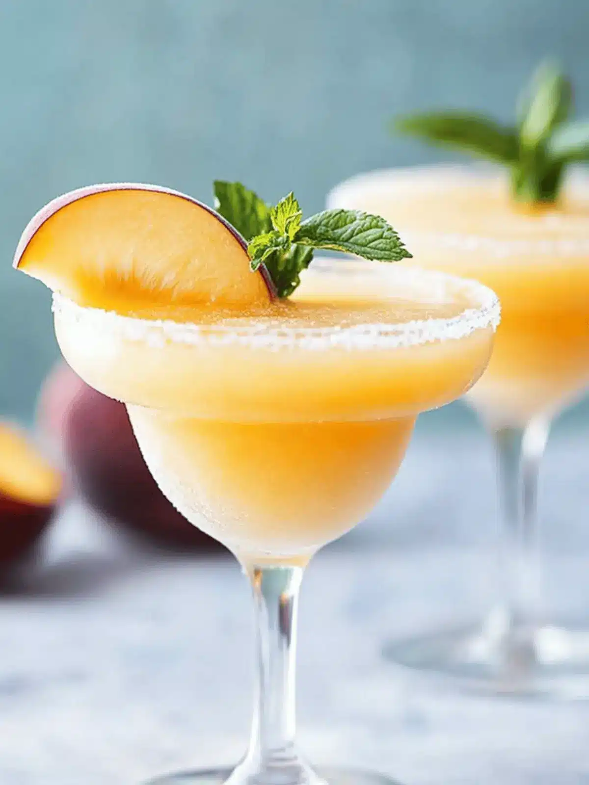 Frozen Peach Margarita: The Ultimate Summer Refreshment 4 Frozen Peach Margarita