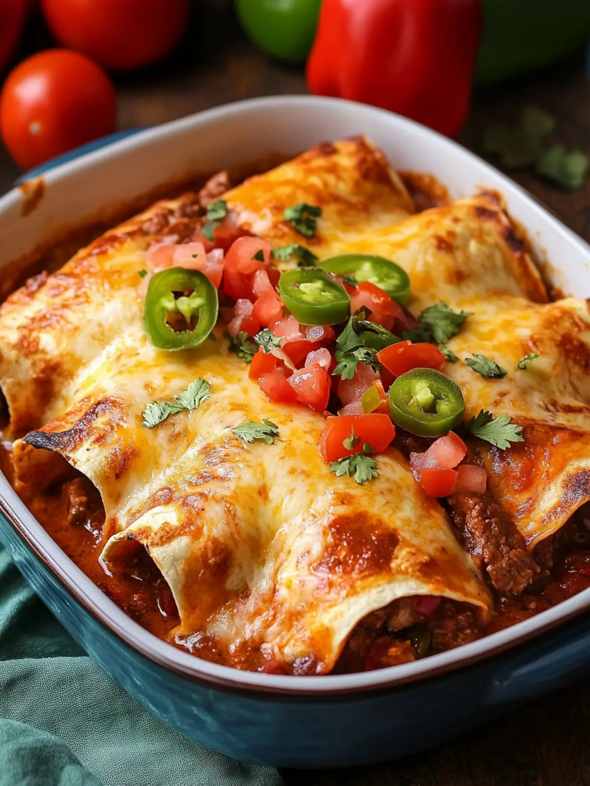 Irresistible Cheesy Steak Enchiladas for Cozy Family Nights 3 Steak Enchiladas (Cheesy Oven-Baked Mexican Dinner)