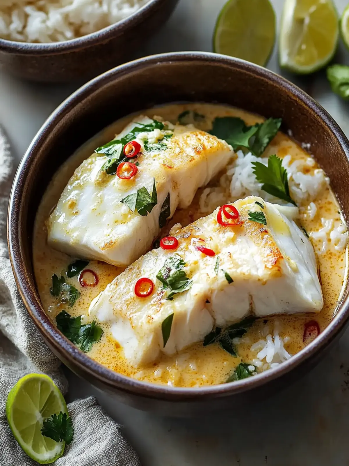 Thai-Inspired Coconut Poached Fish: A Tropical 30-Minute Delight 2 Thai-Inspired Coconut Poached Fish