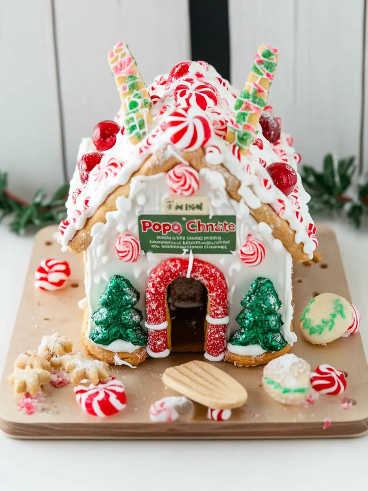Create a Festive Pop Tart Gingerbread House with Fun Decor! 4 Pop Tart Gingerbread House