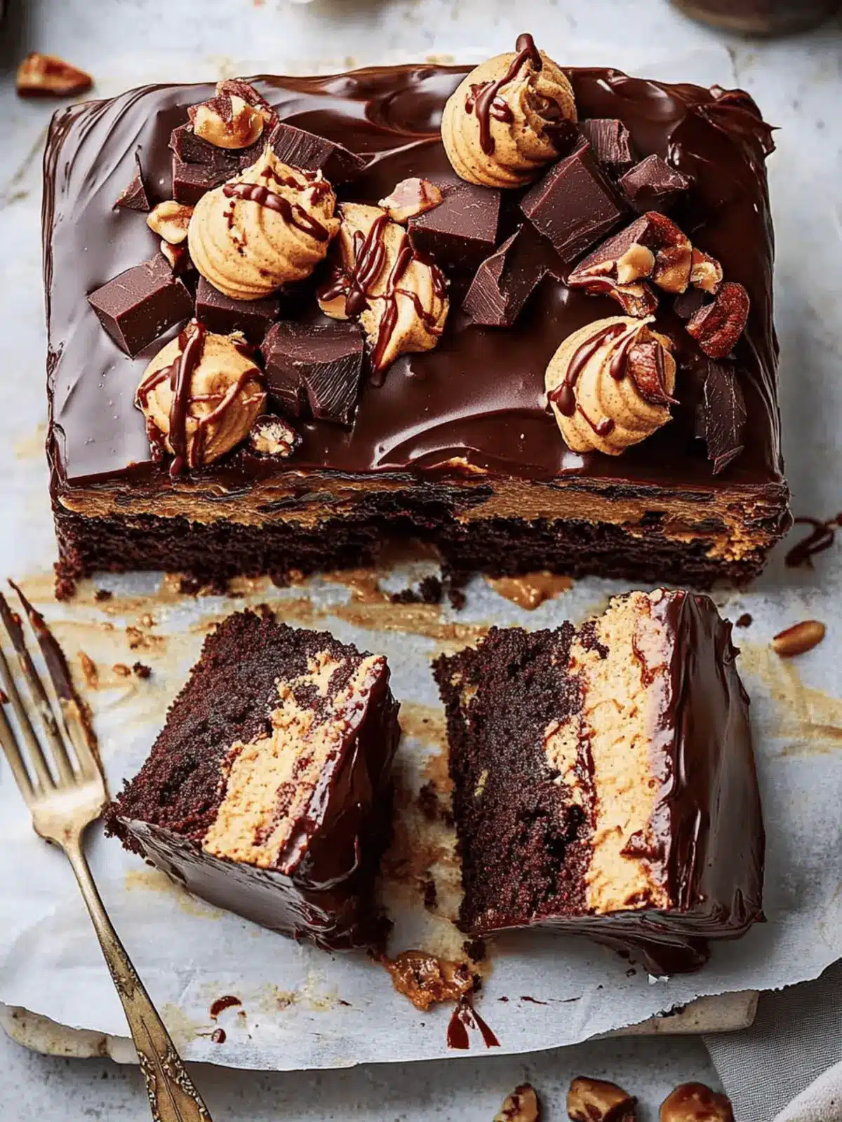 Irresistible Chocolate Peanut Butter Cake for a Crowd Delight 4 Chocolate Peanut Butter Cake for a crowd