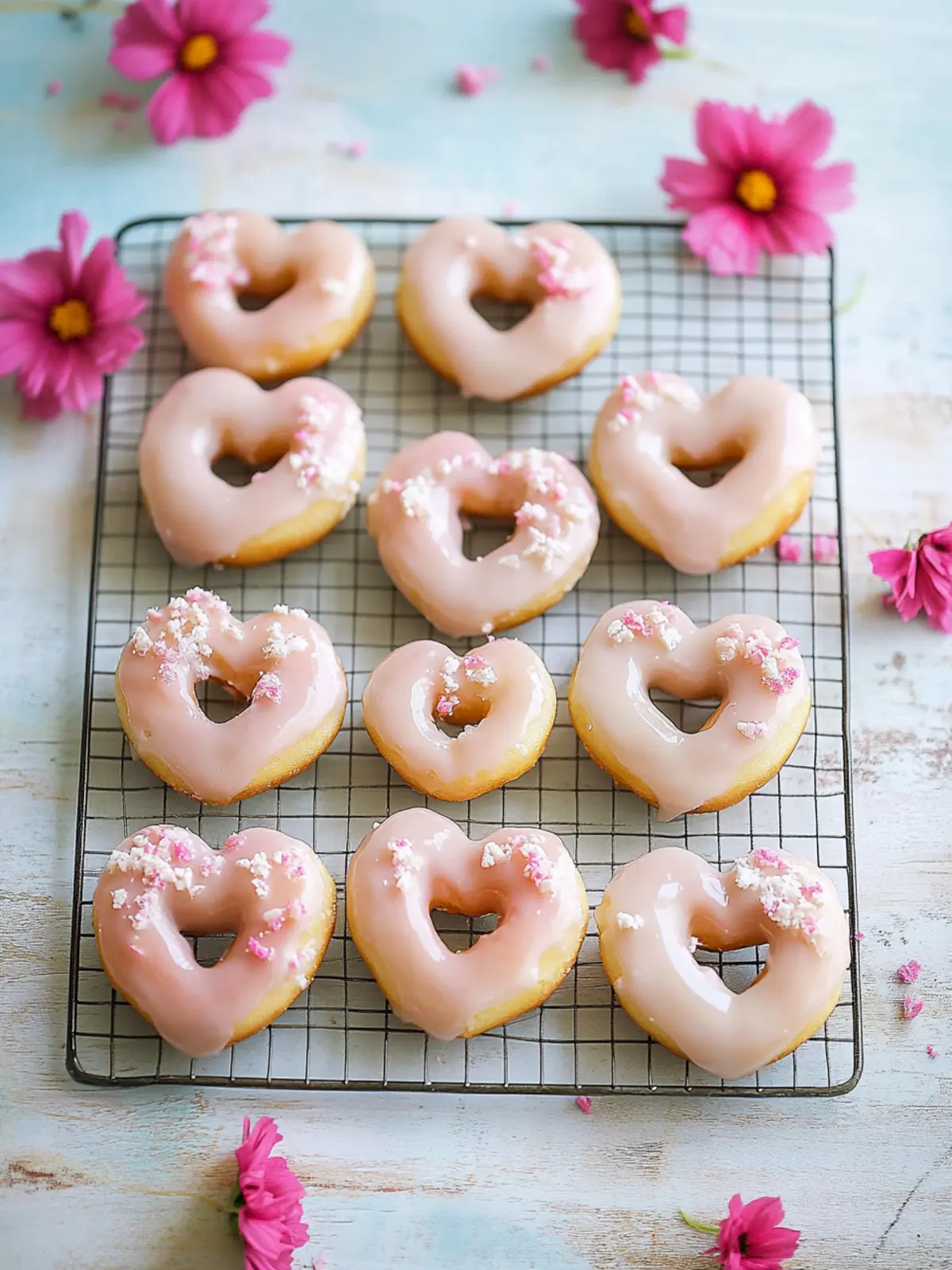 Irresistible Vanilla Glazed Heart Shaped Donuts for Everyone 3 Vanilla Glazed Heart Shaped Donuts