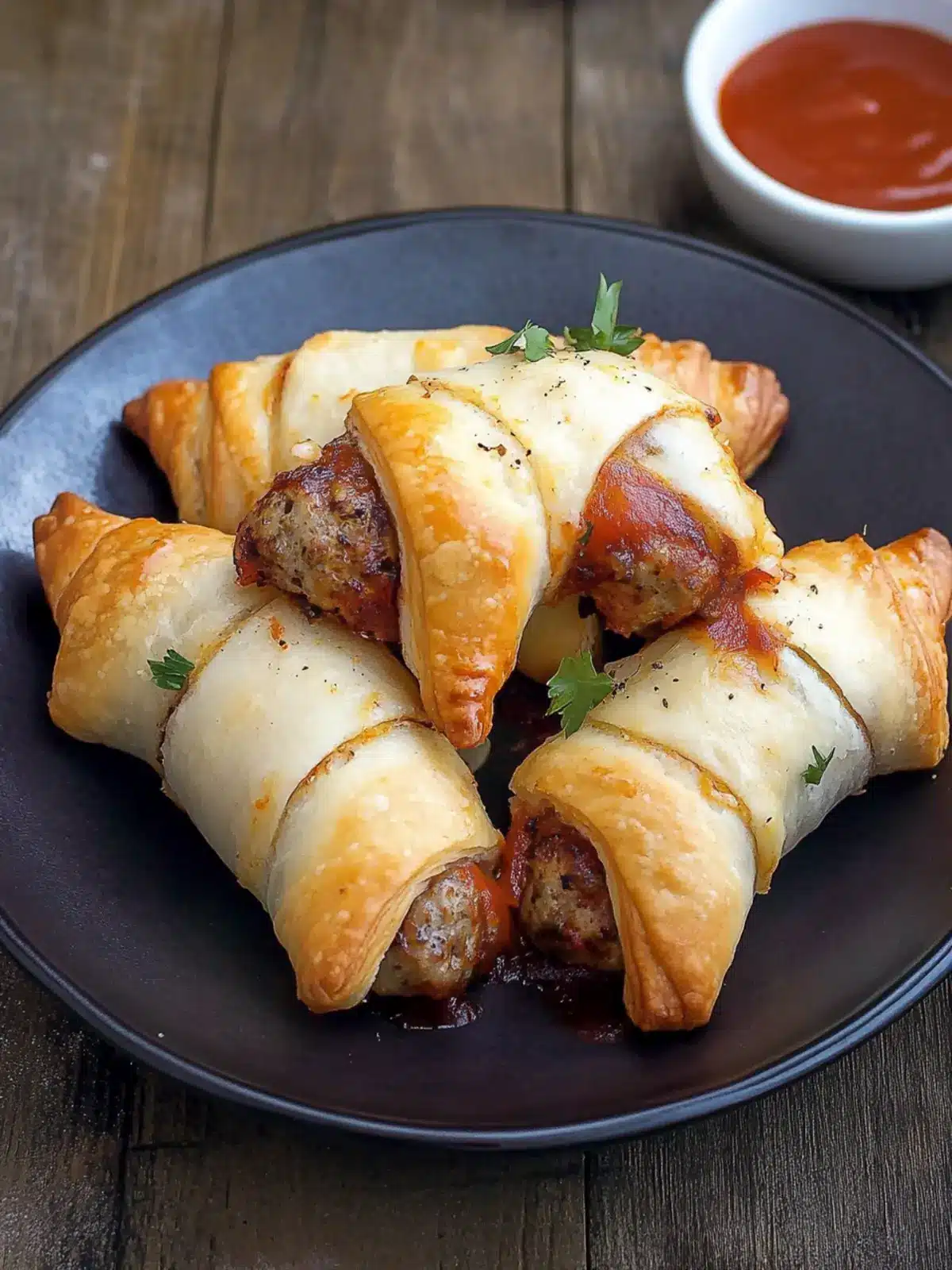 Cheesy Meatball Stuffed Crescent Rolls for Cozy Nights 2 Meatball Stuffed Crescent Rolls