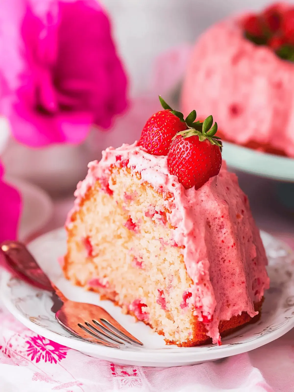 Decadent Strawberry Bundt Cake That s Easy and Irresistible 2 Strawberry Bundt Cake