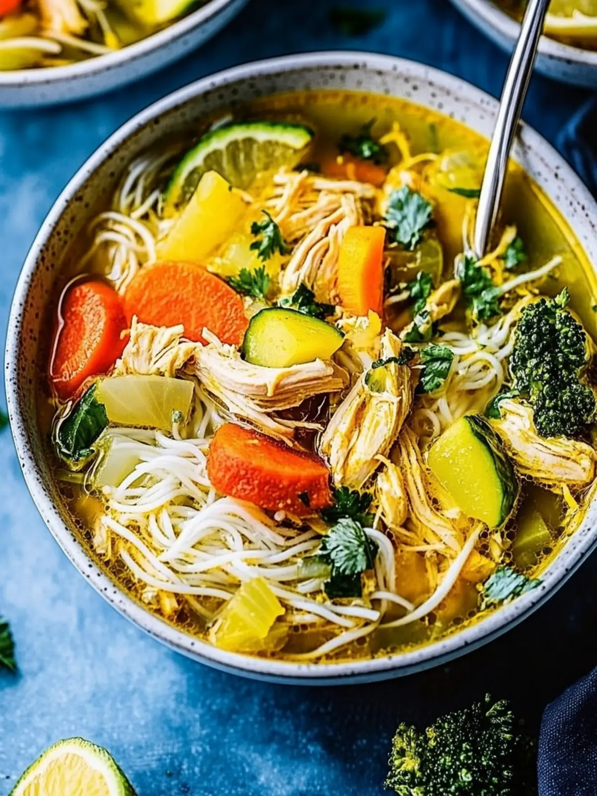 Healing Turmeric Chicken Noodle Soup: Comfort in Every Spoon 3 Healing Turmeric Chicken Noodle Soup (GF, DF)