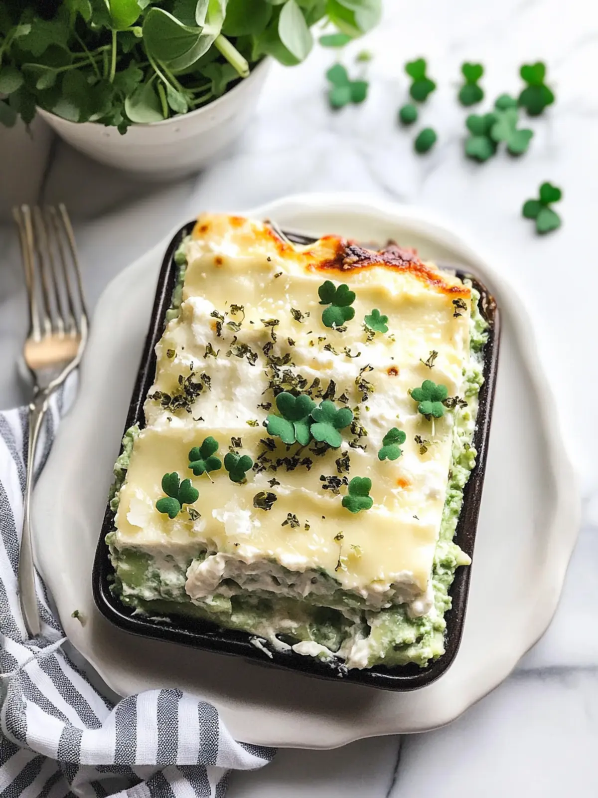 Shamrock Lasagna: Easy Minty Delight for St. Patrick's Day 5 Shamrock Lasagna
