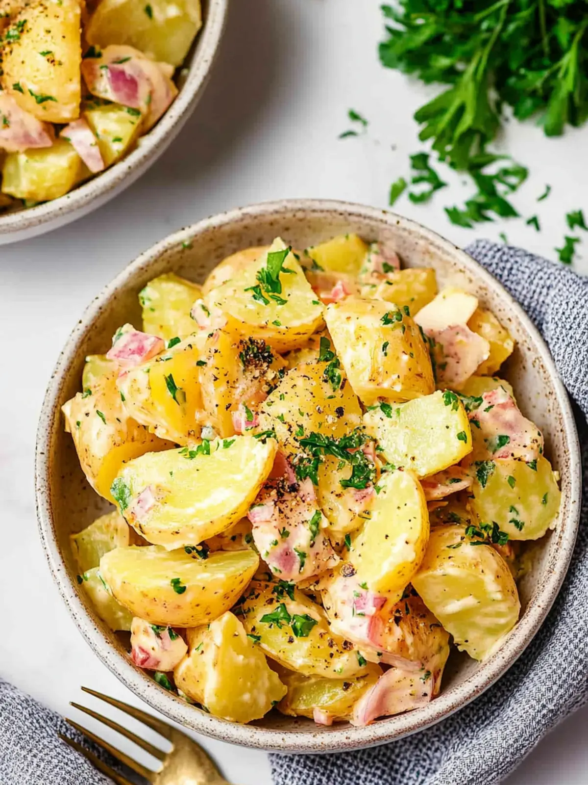 Delicious German Potato Salad Recipe with Bacon and Mustard 3 German Potato Salad Recipe