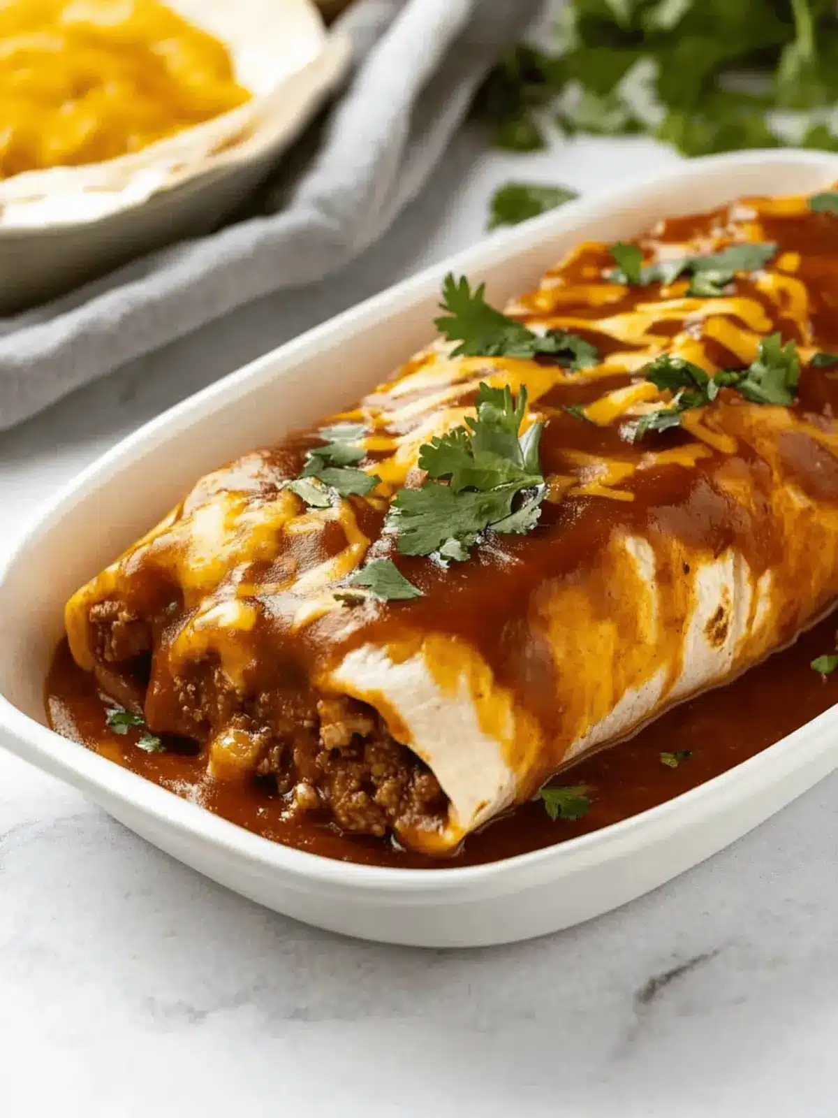 Extra Saucy Ground Beef Wet Burritos Your Family Will Love 2 Extra Saucy Ground Beef Wet Burritos