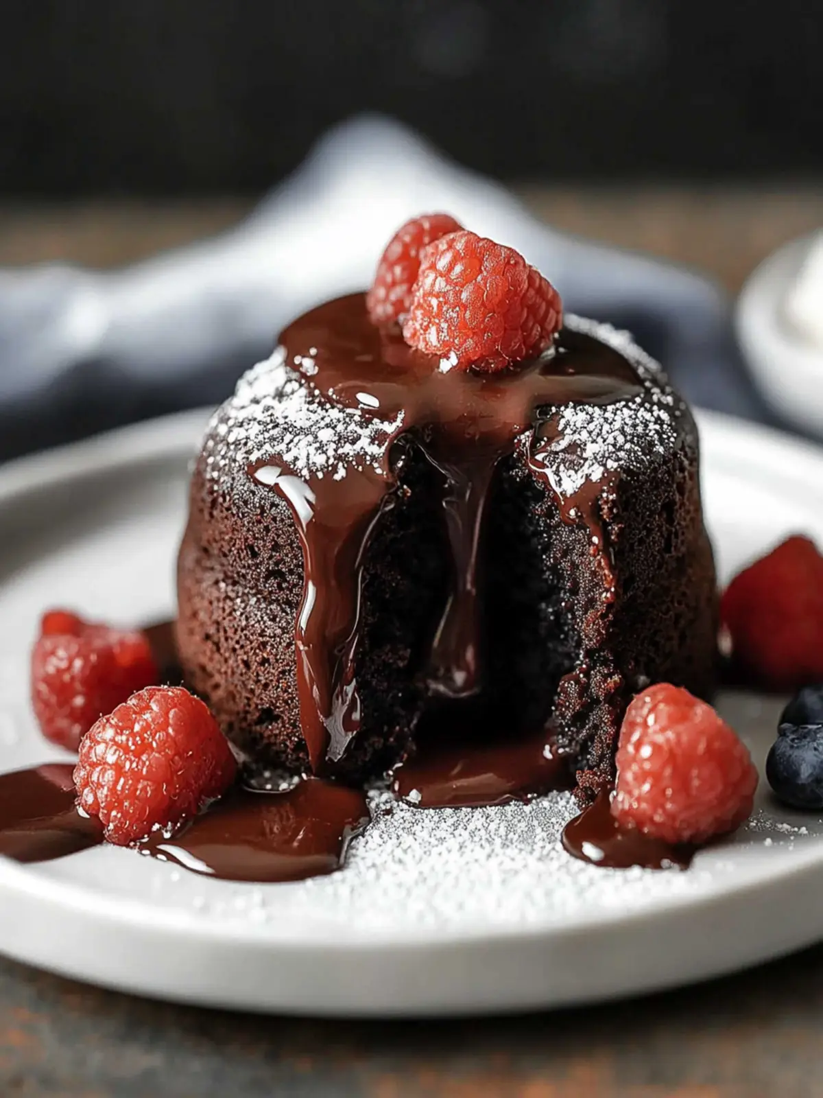 Decadent Chocolate Lava Cakes with a Gooey Surprise Center 4 Chocolate Lava Cakes