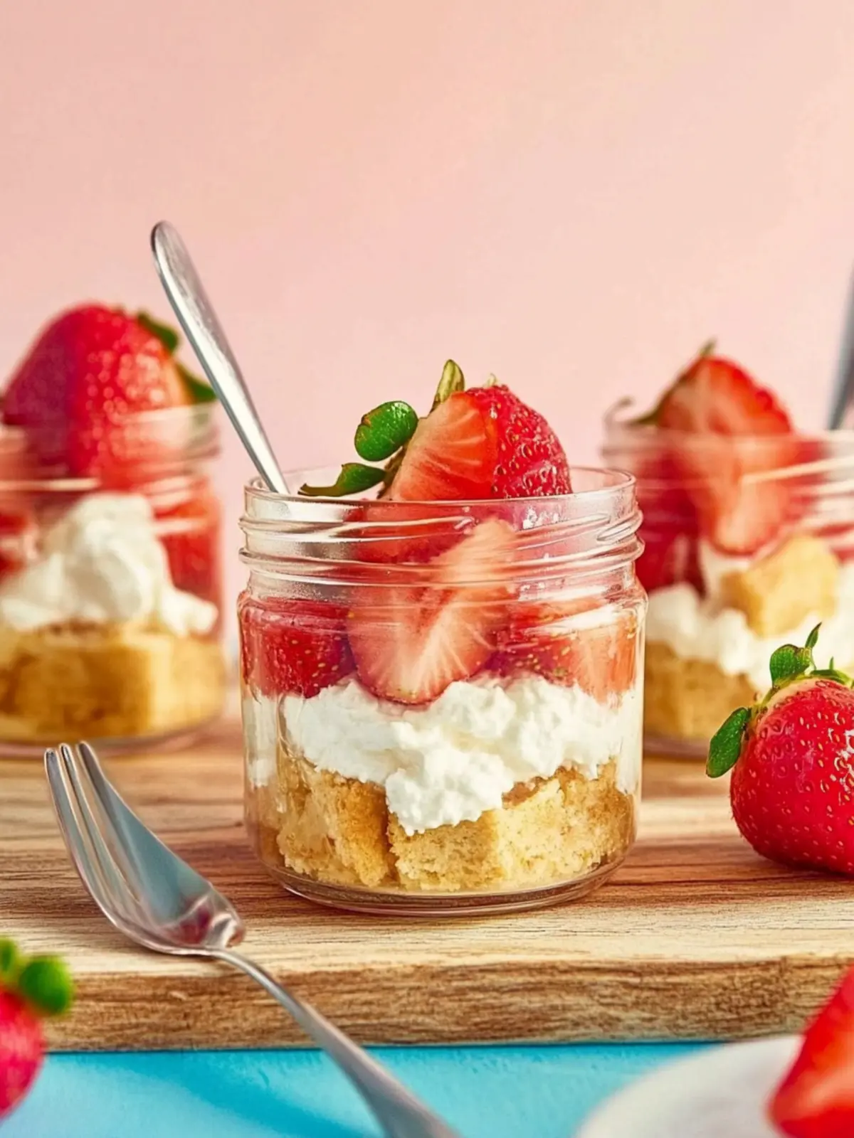 Strawberry Shortcake Cottage Cheesecake Jars for Easy Summer Bliss 4 Strawberry shortcake cottage cheesecake jars