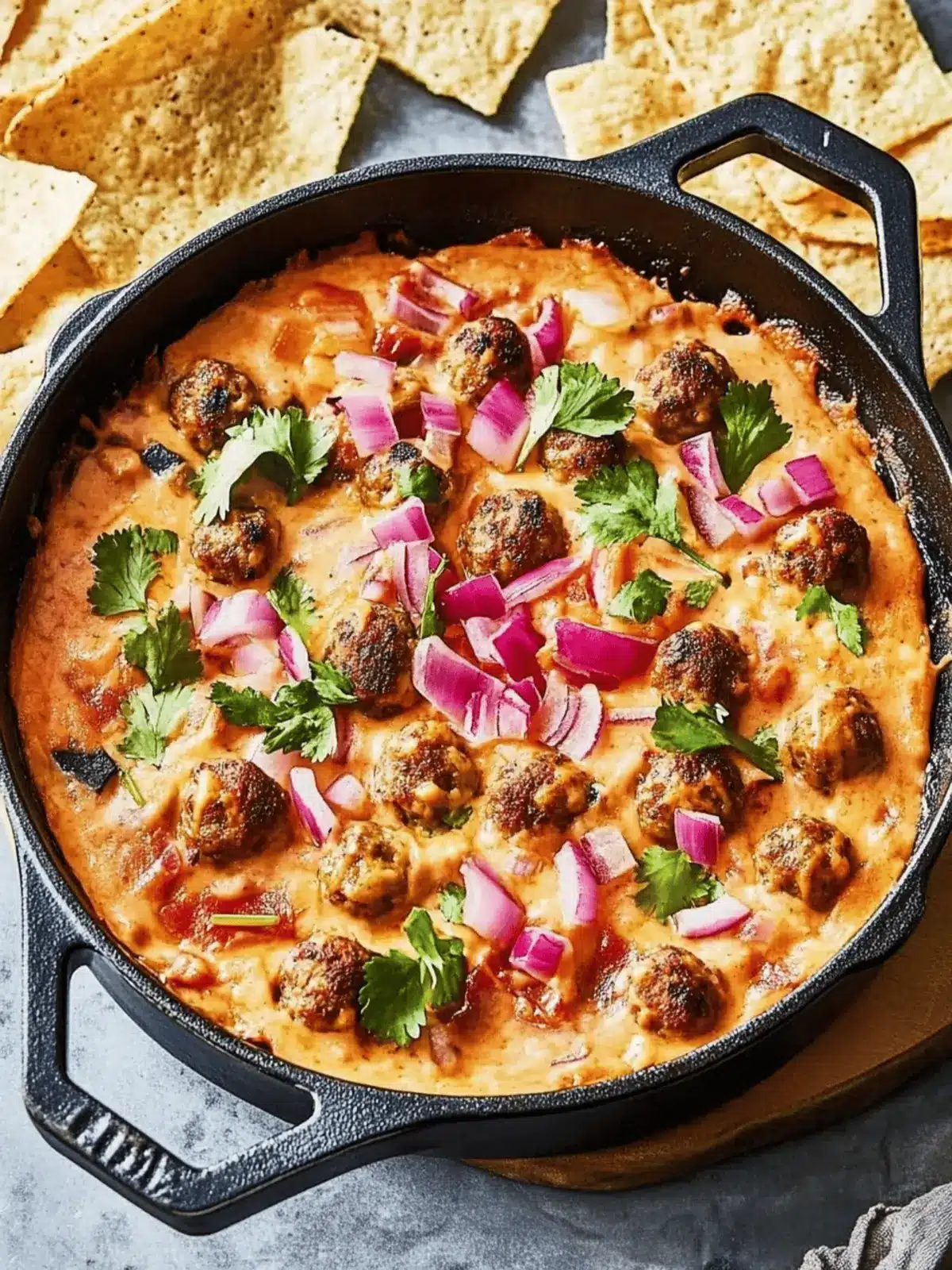 Cheesy Mini Meatball Skillet Dip That Everyone Will Love 2 Cheesy Mini Meatball Skillet Dip