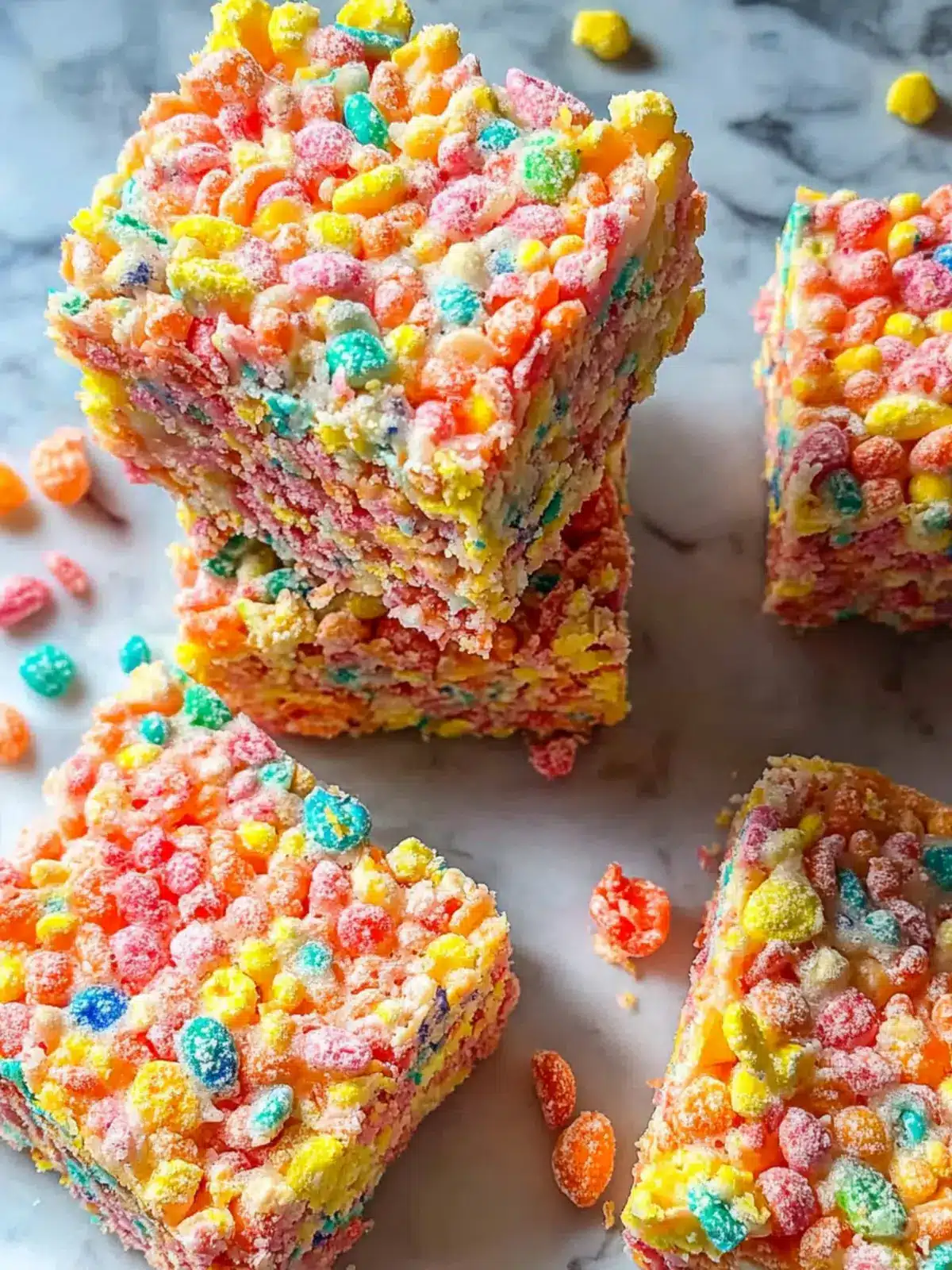 Fruity Pebbles Cereal Bars Recipe for Colorful Snack Bliss 2 Fruity Pebbles Cereal Bars Recipe (Fruity Pebble Crispy Treats)