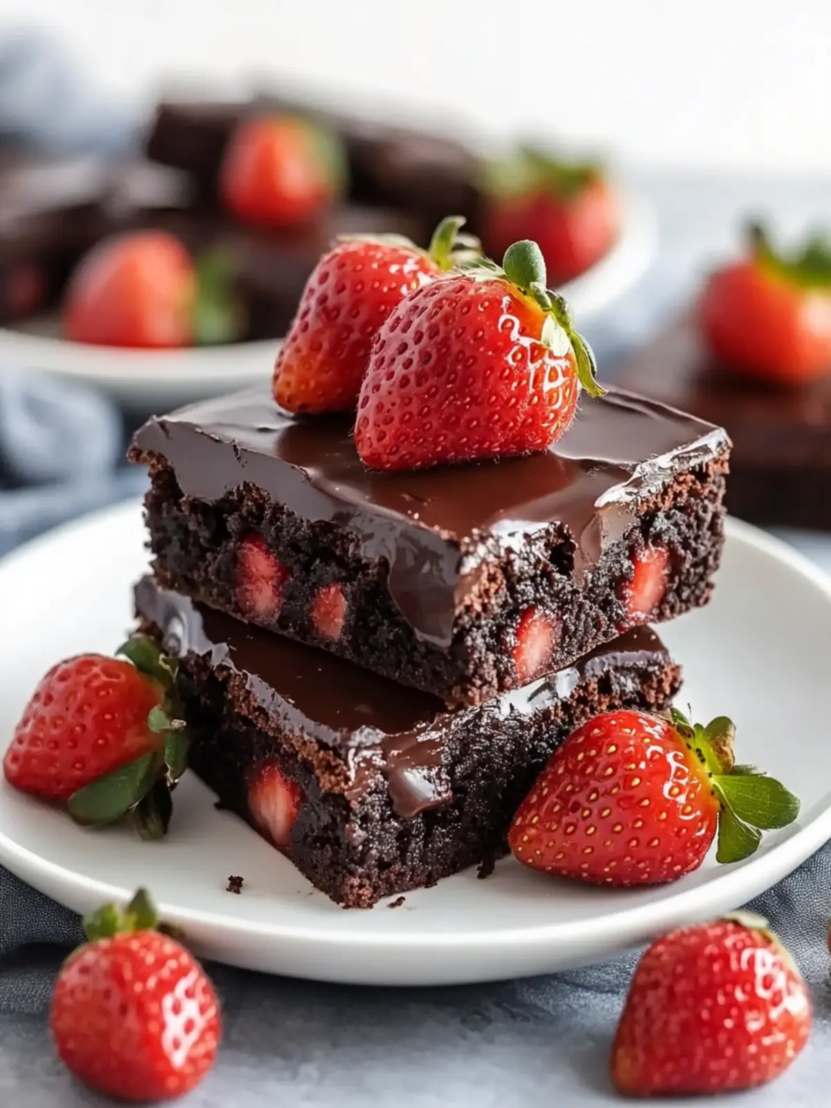 Chocolate Covered Strawberry Brownies: Irresistibly Decadent 4 Chocolate Covered Strawberry Brownies: Irresistibly Decadent Delight