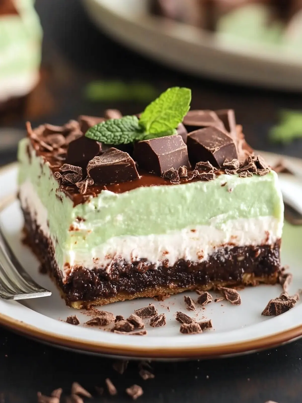 Mint Chocolate Lasagna: A Festive No-Bake Wonder 2 Mint Chocolate Lasagna