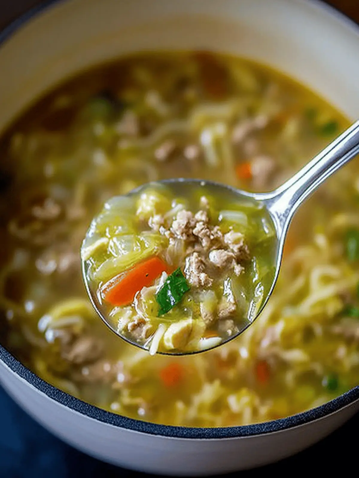 Savory Egg Roll Soup Ready in 30 Minutes or Less 4 Egg Roll Soup