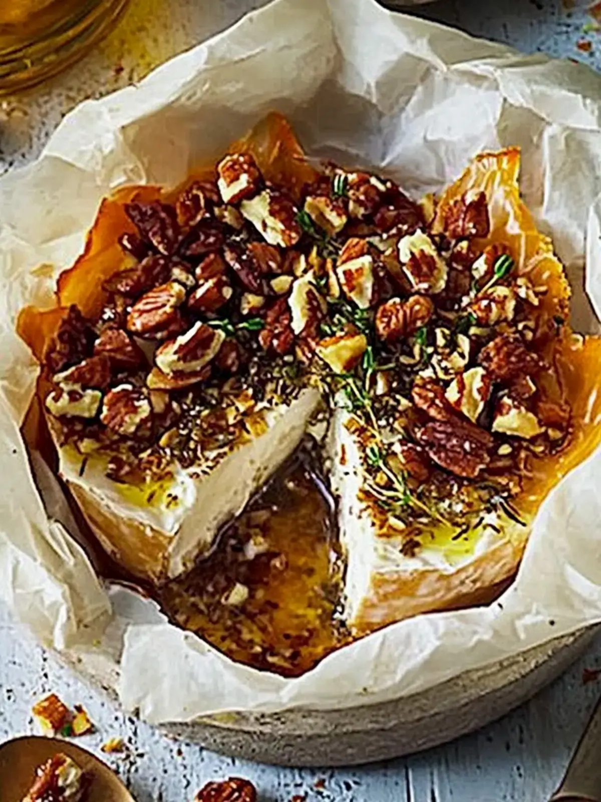 Savory Whisky & Nut Baked Camembert for Cozy Gatherings 2 Whisky & nut baked camembert