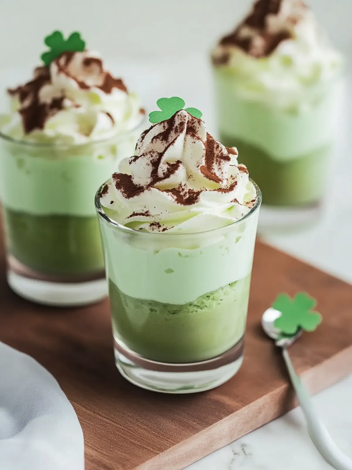 Shamrock Shake Pudding Cups: A Festive Twist on Dessert 4 Shamrock Shake Pudding Cups