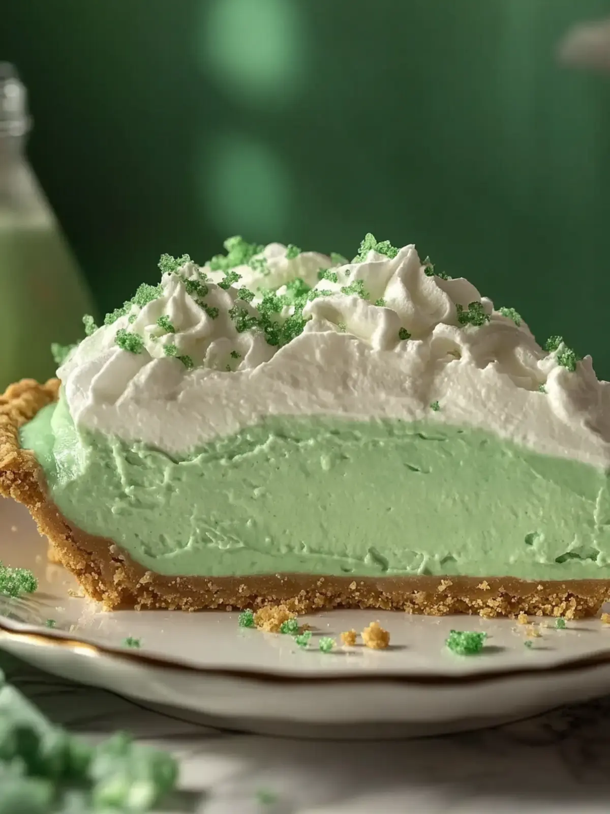 Shamrock Shake Pie: Easy No-Bake Delight for St. Patrick's Day 2 Shamrock Shake Pie