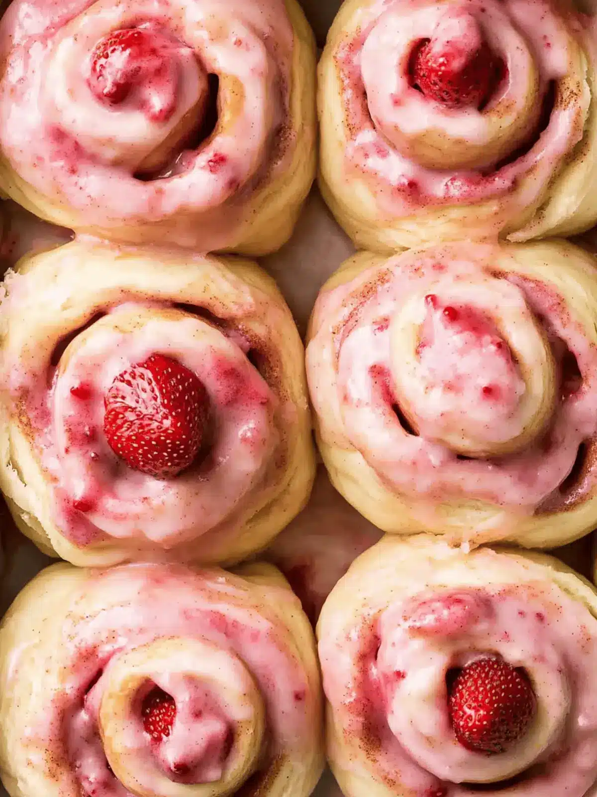 Soft Strawberry Cinnamon Rolls with Creamy Icing Delight 3 Strawberry Cinnamon Rolls