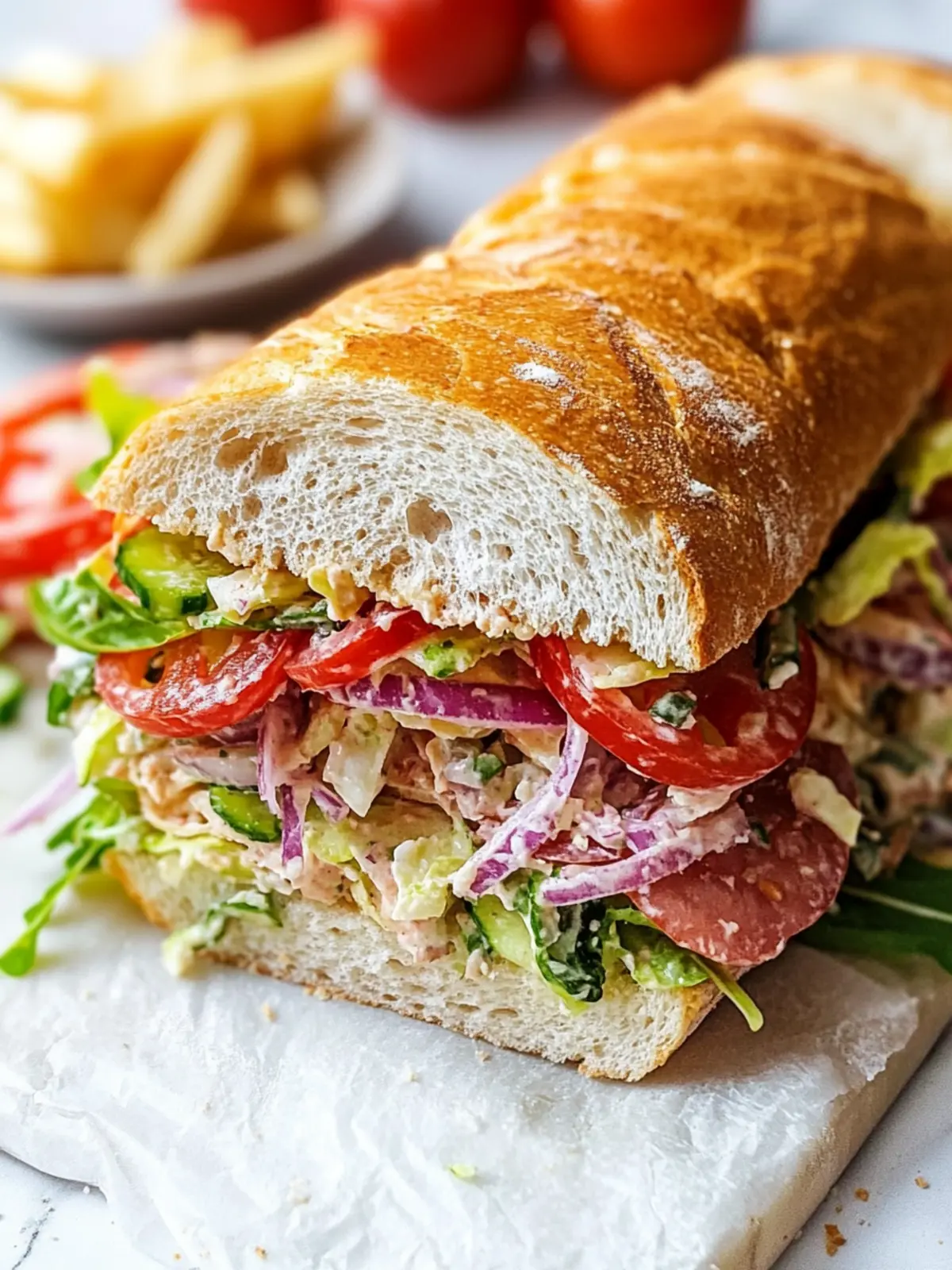 Savory Italian Grinder Salad Sandwich - TikTok s Flavor Hit 4 Italian Grinder Salad Sandwich (TikTok Viral Recipe)