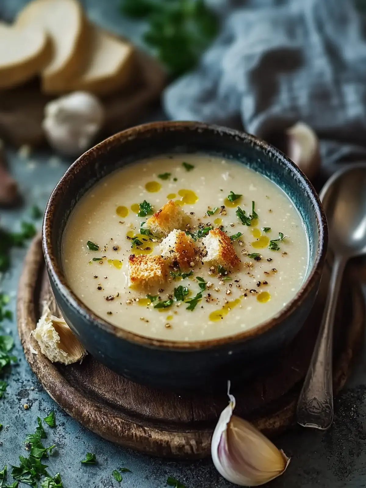 Creamy Czech Garlic Soup: Warm Up with This Delicious Comfort 2 Creamy Czech Garlic Soup