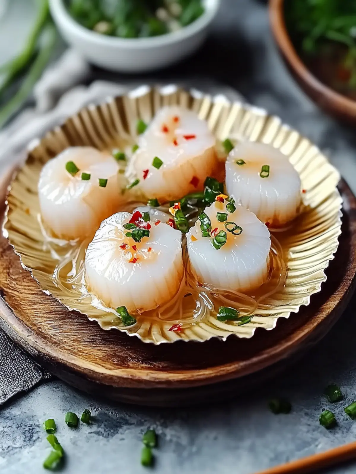 Steamed Scallops with Glass Noodles: Quick Seafood Bliss at Home 2 Steamed Scallops with Glass Noodles: Quick Seafood Bliss