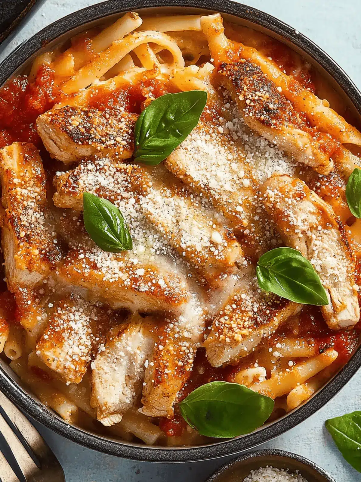 One-Pot Chicken Parm Pasta: Easy Comfort in Every Bite 2 Chicken Parm Pasta