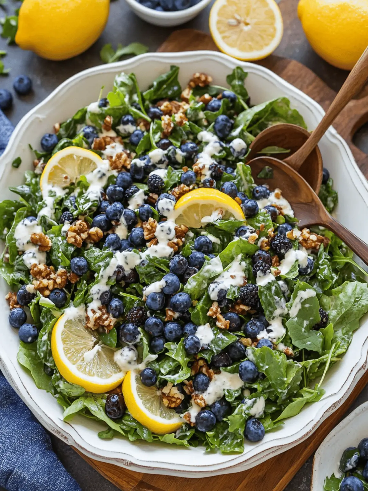 Zesty Lemon Blueberry Salad for a Fresh Summer Boost 3 Lemon Blueberry Salad