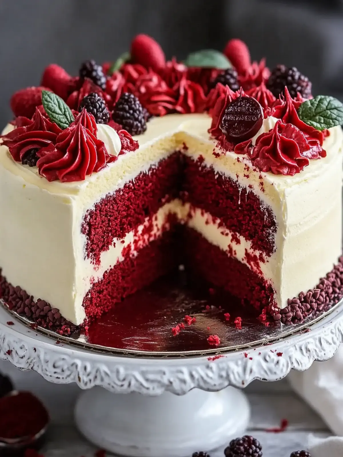 Decadent Red Velvet Cheesecake Layer Cake Recipe You'll Love 2 Red Velvet Cheesecake Layer Cake Recipe