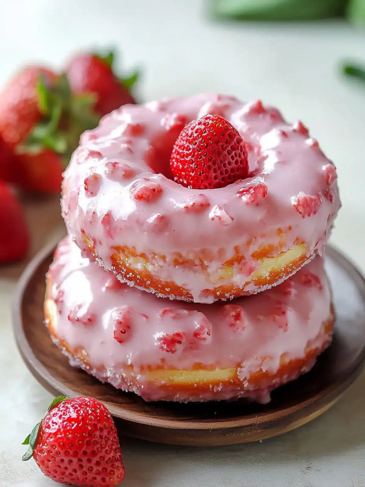 Delicious Strawberry Cake Donuts Perfect for Any Occasion 2 Strawberry Cake Donuts