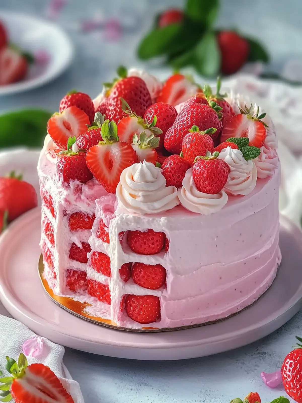 Delicious Homemade Strawberry Cake for Perfect Summer Memories 4 Homemade Strawberry Cake