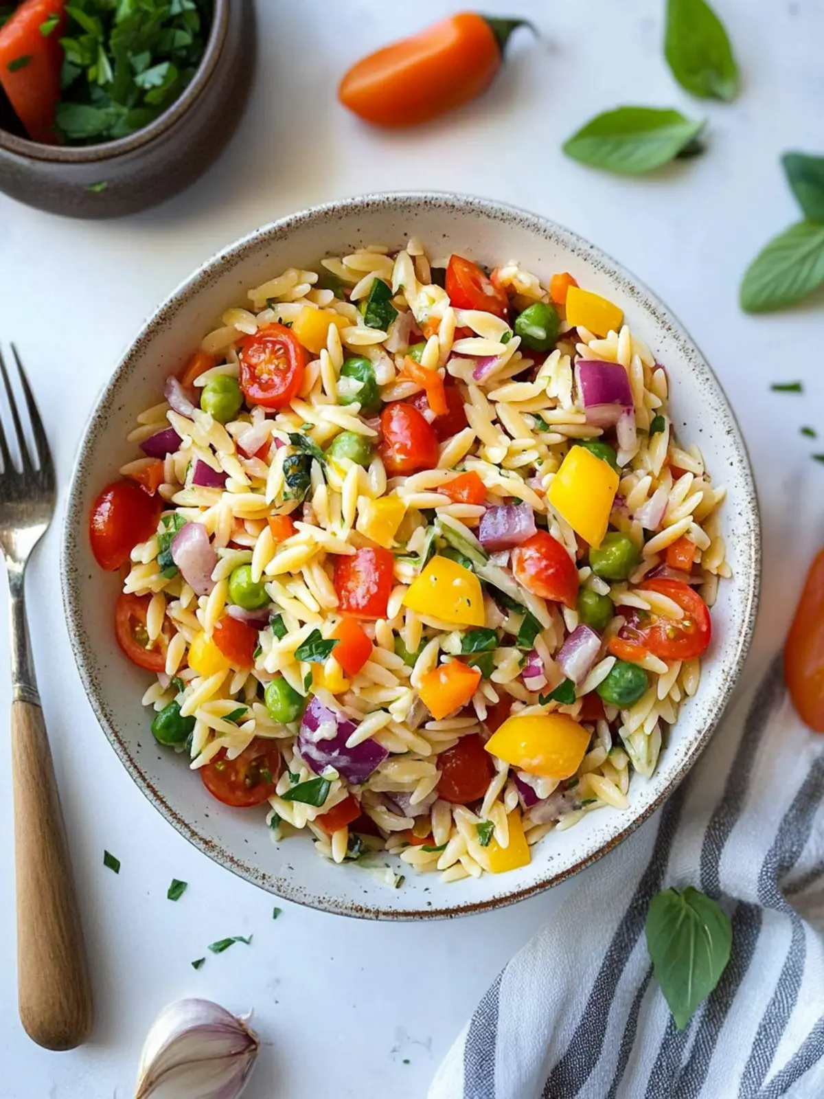 Vibrant Rainbow Orzo Salad in Under 30 Minutes 2 Rainbow Orzo Salad