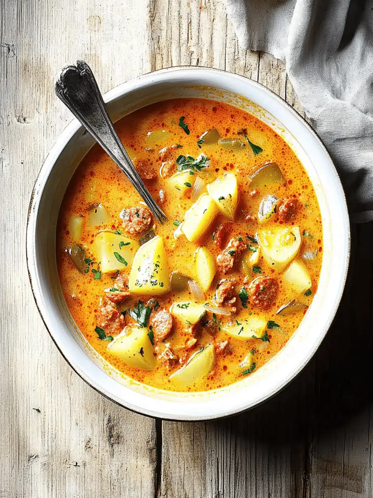 Warm Spanish Potato Soup with Chorizo Perfect for Cozy Nights 4 Spanish Potato Soup with Chorizo