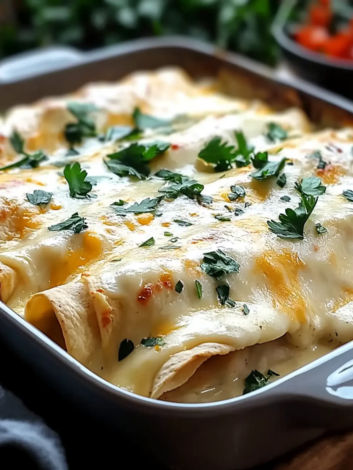 Creamy White Chicken Enchiladas Recipe for Cozy Nights 3 Creamy White Chicken Enchiladas Recipe