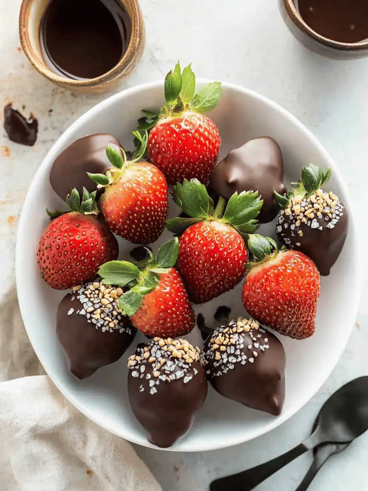 Chocolate Covered Strawberries: Easy 3-Ingredient Delight 4 Chocolate Covered Strawberries (3 ingredient dessert!)