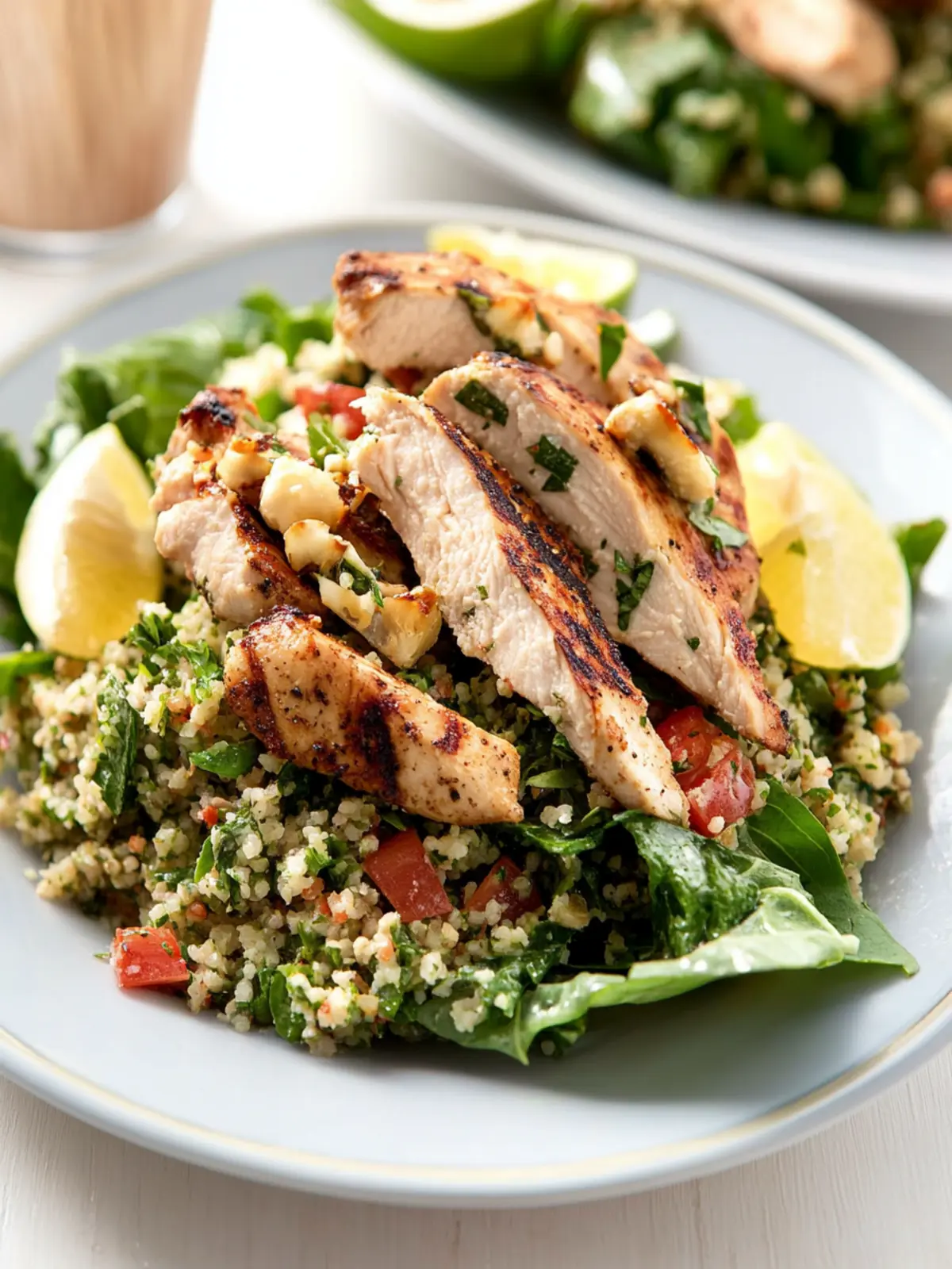 Grilled Chicken Caesar Tabbouleh Salad for Fresh Summer Bliss 4 Grilled Chicken Caesar Tabbouleh Salad