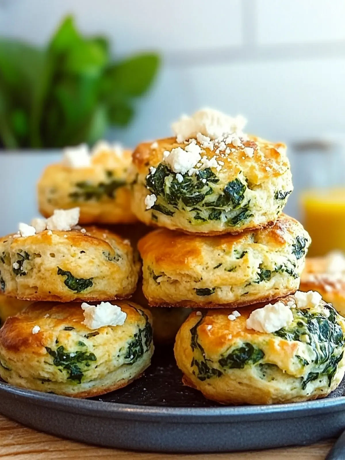 Delicious Spinach and Feta High-Protein Breakfast Biscuits You'll Love 2 Spinach and Feta High-Protein Breakfast Biscuits You ll Love