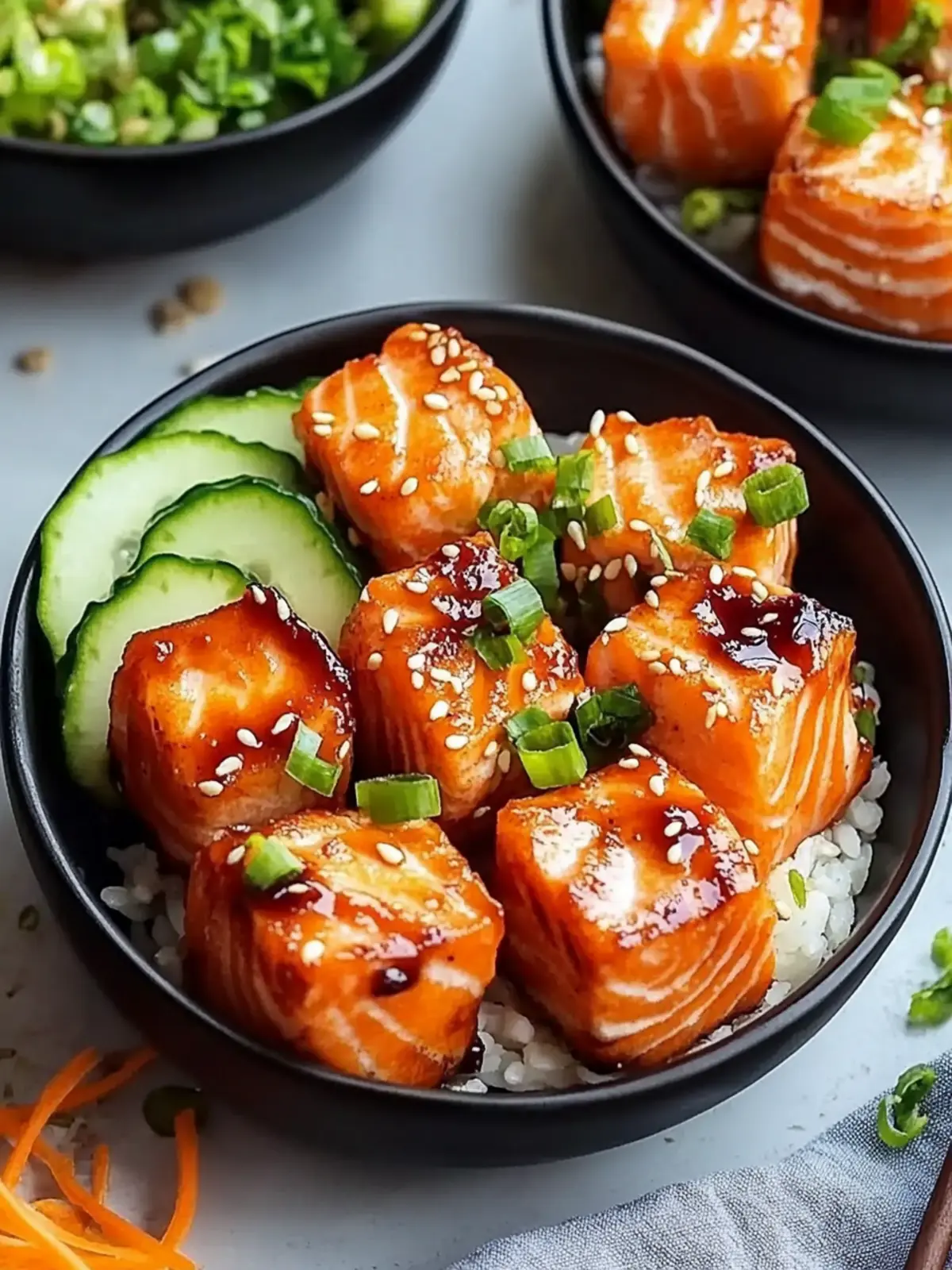 Bang Bang Salmon Bites Bowls: Quick, Flavorful Family Meal 2 Bang Bang Salmon Bites Bowls