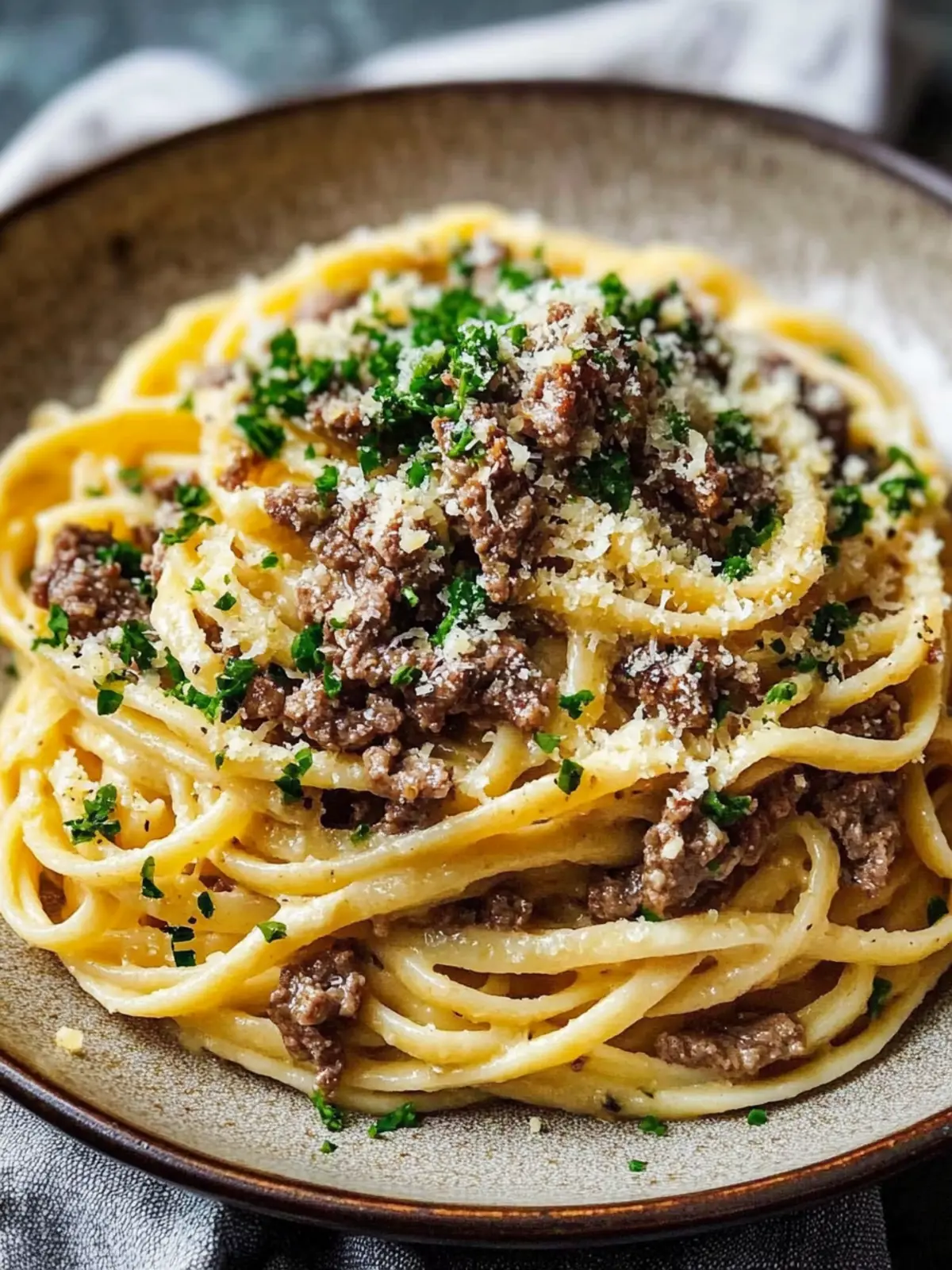 Creamy Parmesan Beef Linguine with Garlic Butter Bliss 4 Creamy Parmesan Beef Linguine with Garlic Butter Sauce