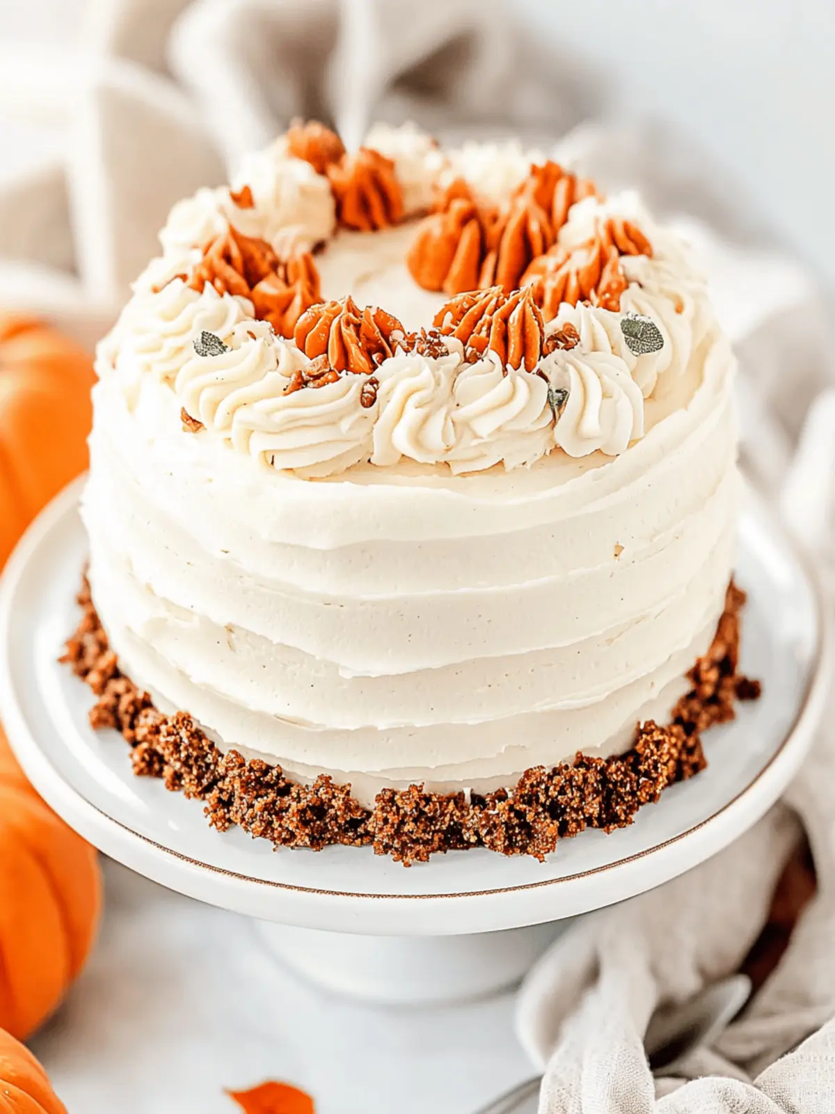 Heavenly Pumpkin Cake with Cream Cheese Frosting Delight 2 Pumpkin Cake with Cream Cheese Frosting