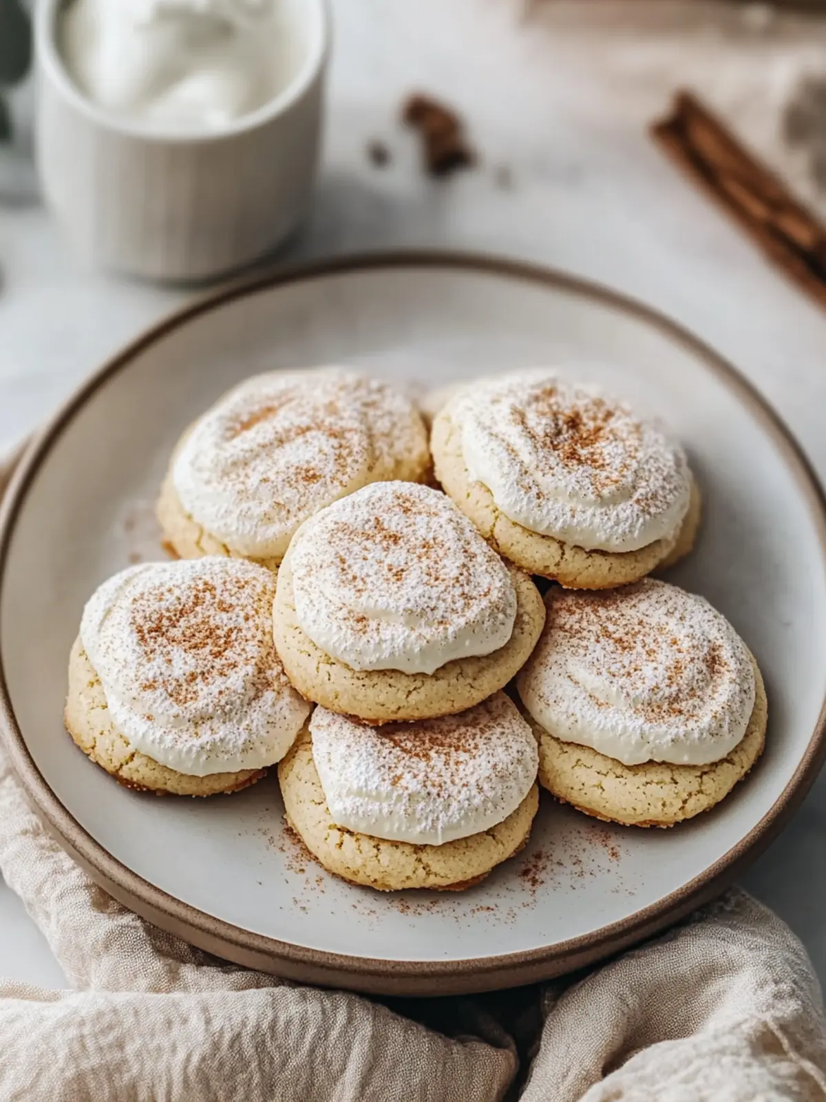 Soft Cinnamon Cream Cheese Cookies That Melt in Your Mouth 2 CINNAMON CREAM CHEESE COOKIES
