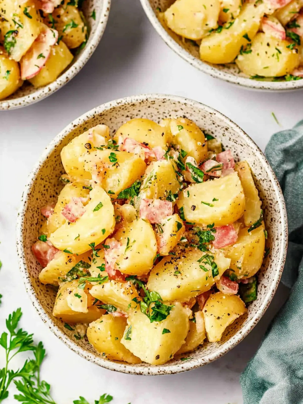 Delicious German Potato Salad Recipe with Bacon and Mustard 2 German Potato Salad Recipe