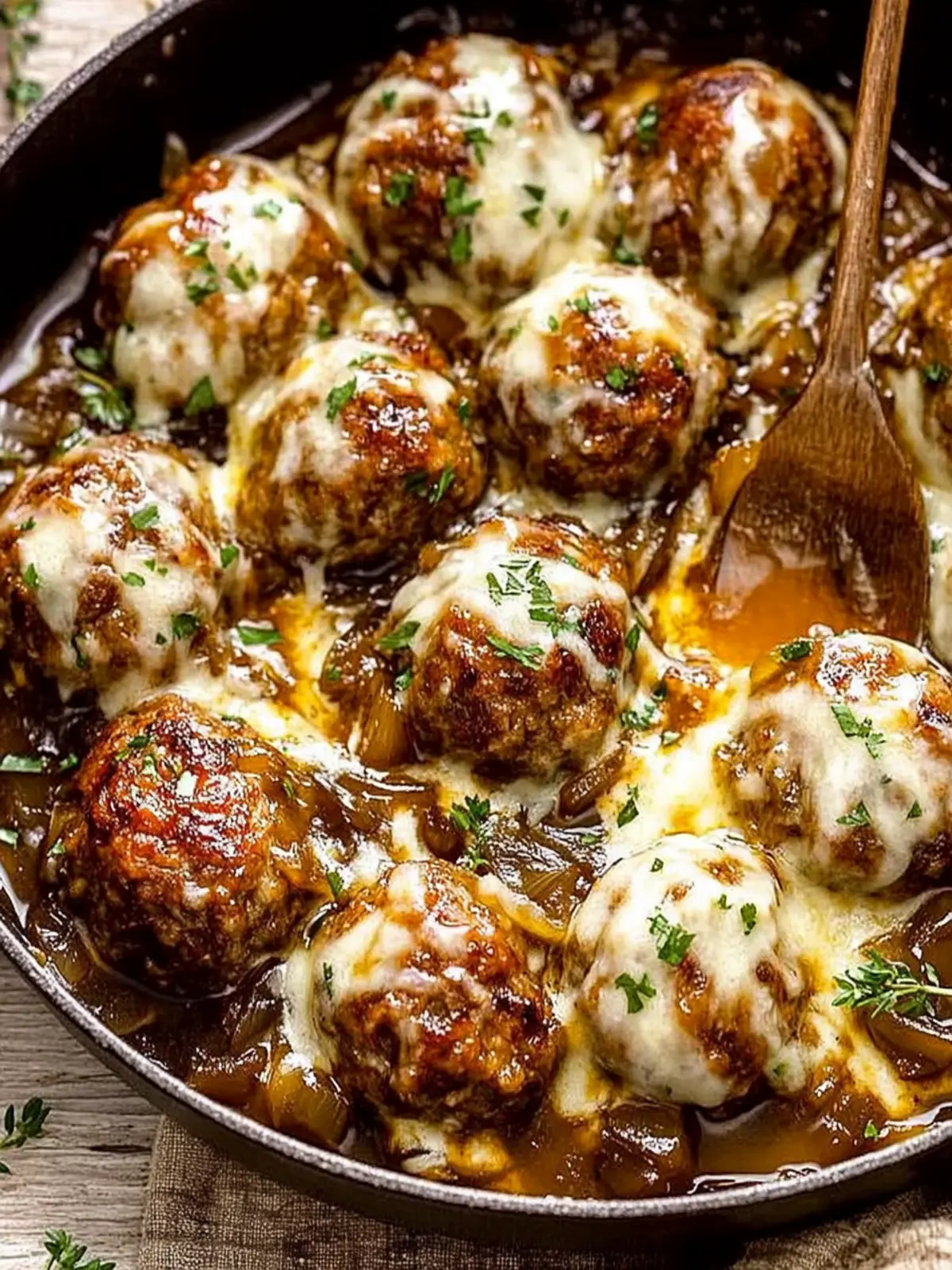 French Onion Meatballs: A Comforting Twist on Tradition 4 French Onion Meatballs