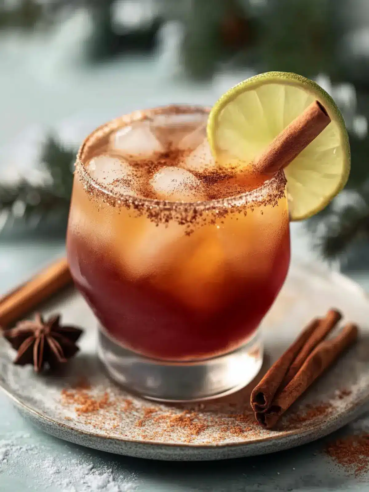 Spiced Christmas Margarita: Your Festive Mocktail Delight 2 Spiced Christmas Margarita