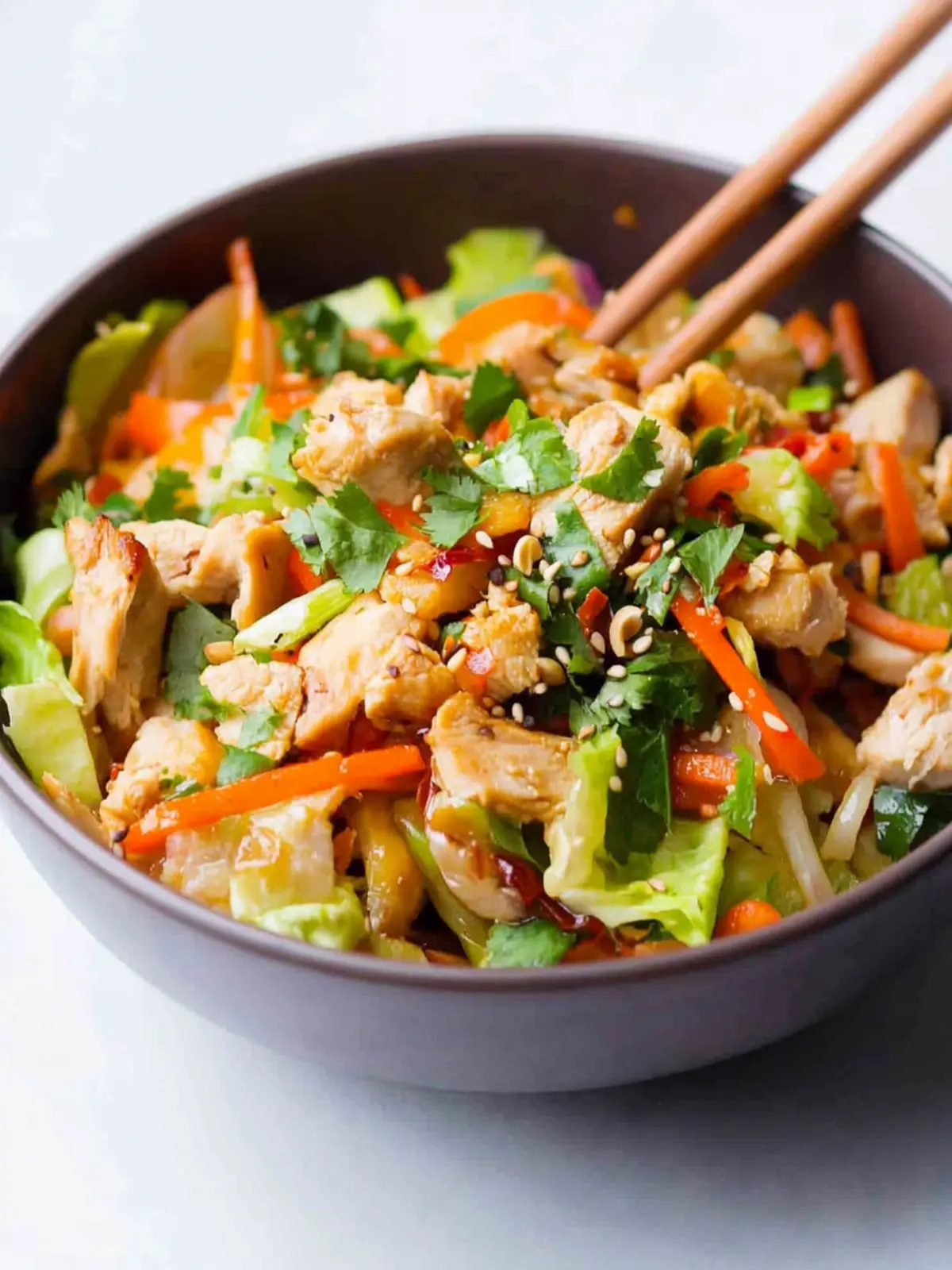 Healthy Egg Roll in a Bowl With Chicken for Quick Dinners 3 Healthy Egg Roll In A Bowl With Chicken